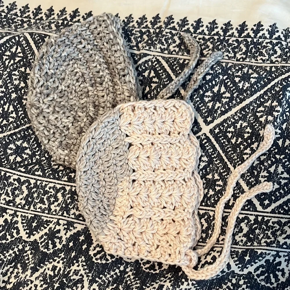 Crochet Baby Bonnets